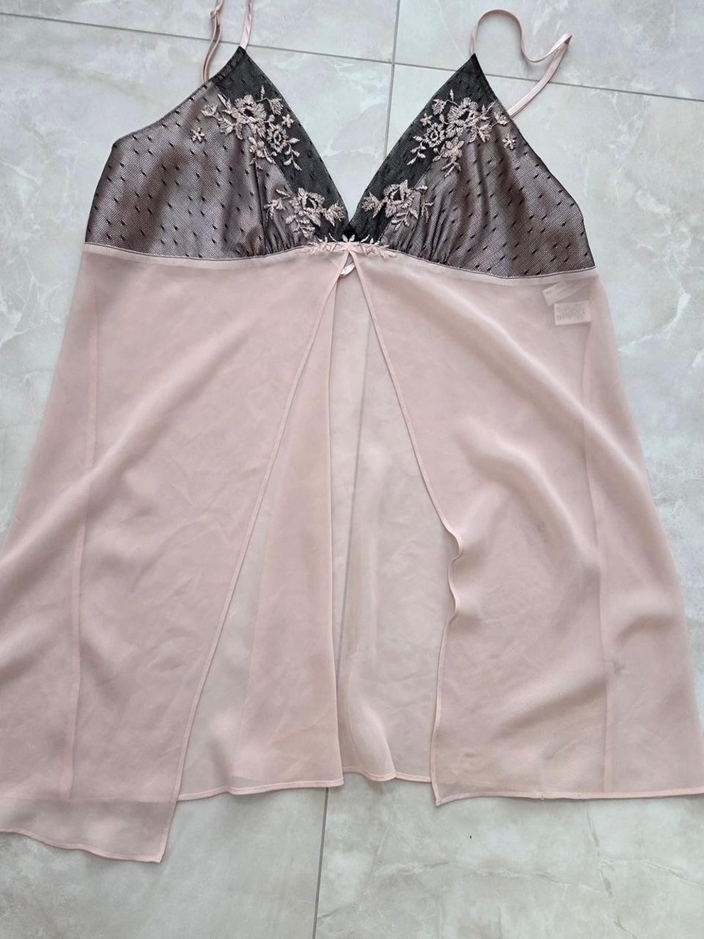 Valerie Stevens Blush Lace-Trim Slip